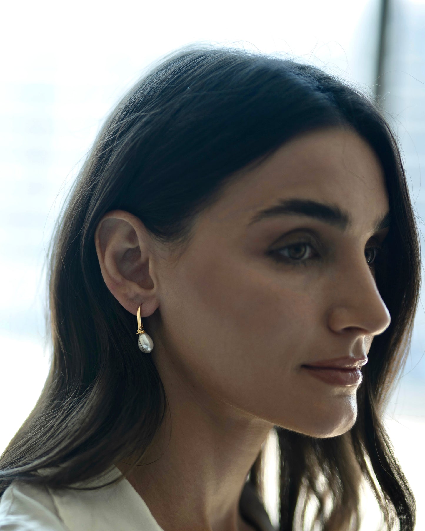 Calligraphed Initial Earrings