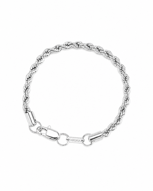 Rope Bracelet (Silver) 5mm