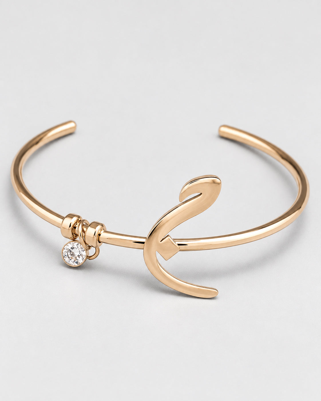 Calligraphed Initial Bracelet ج