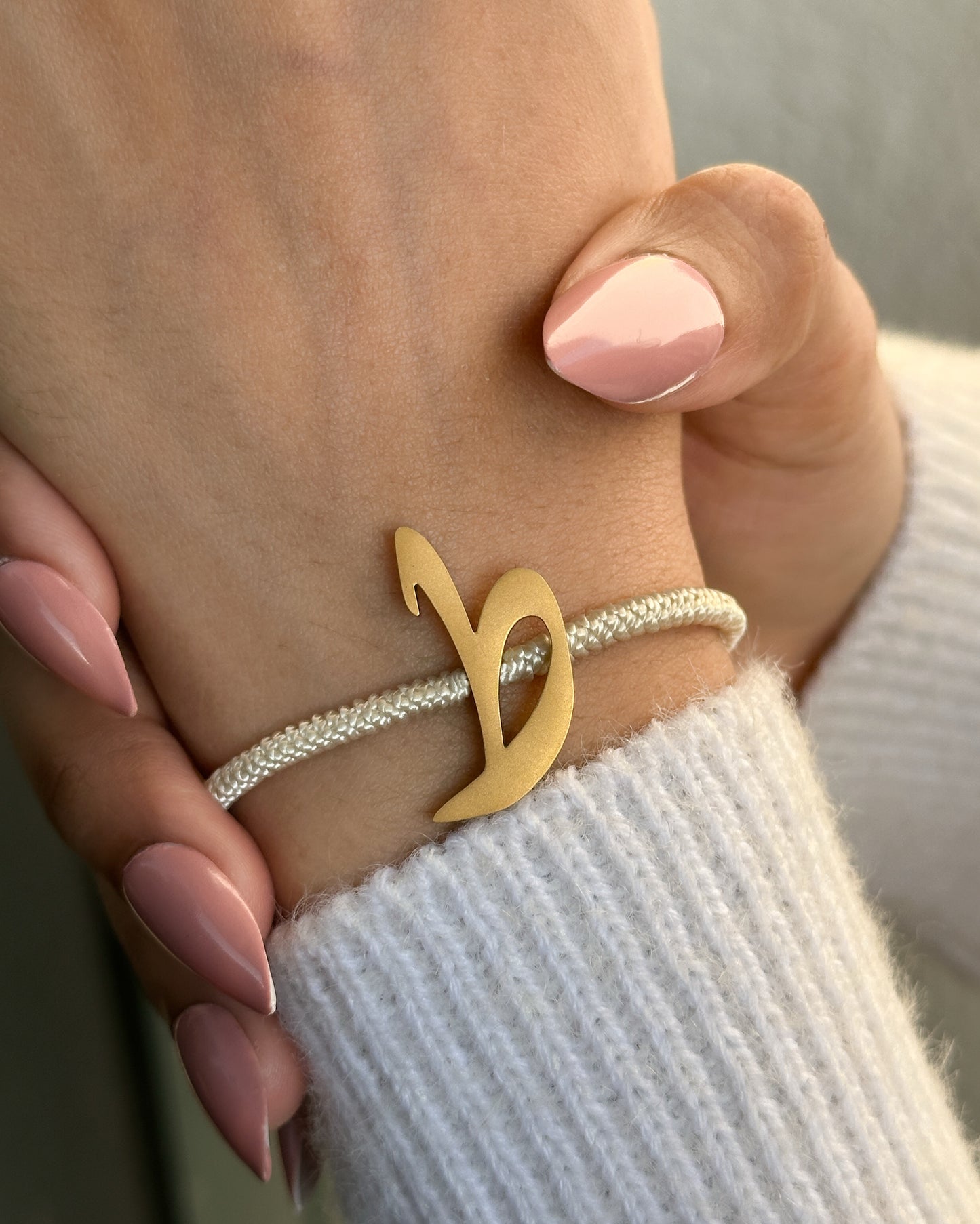 Rope Initial Bracelet