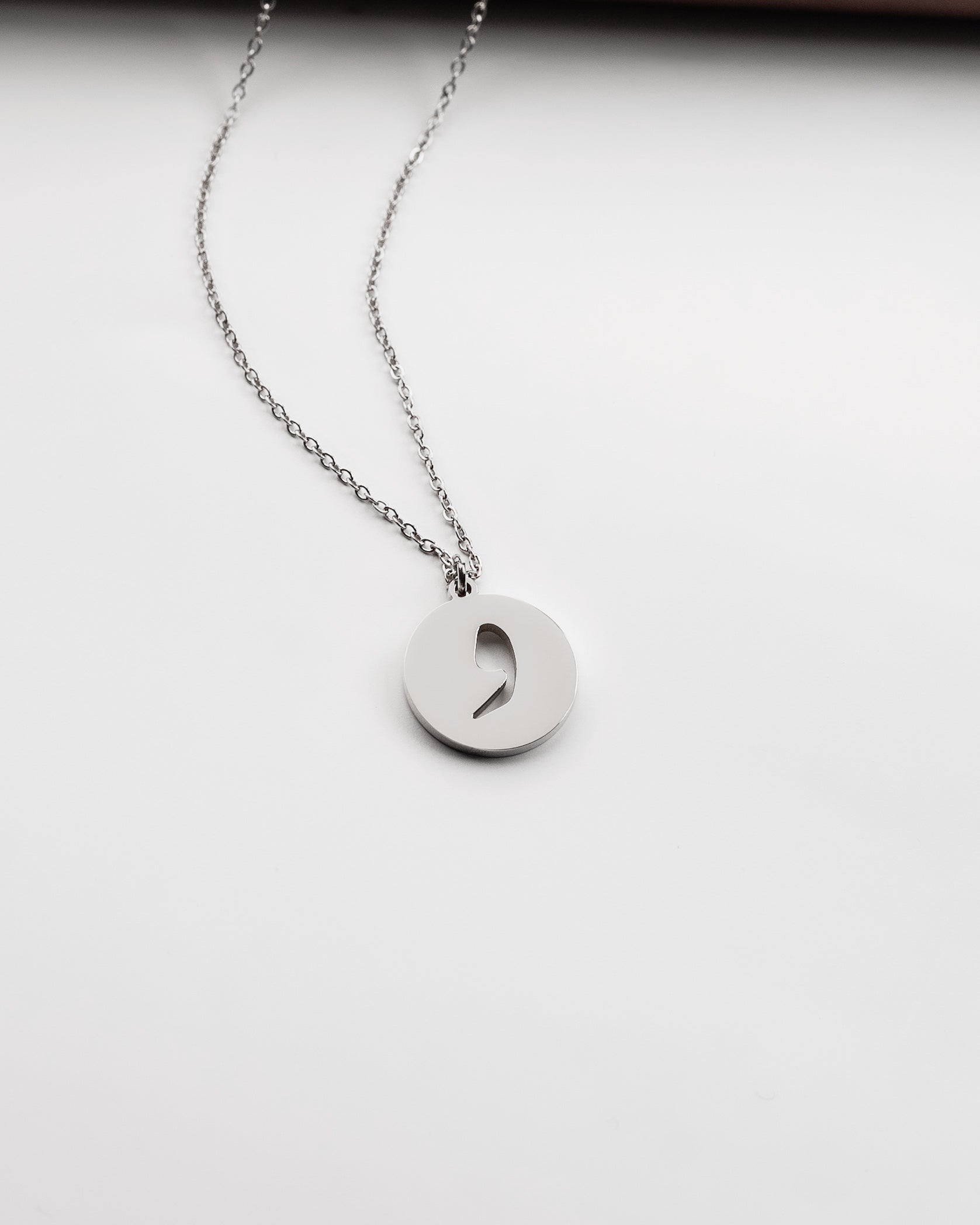 Initial Necklace (Silver) و