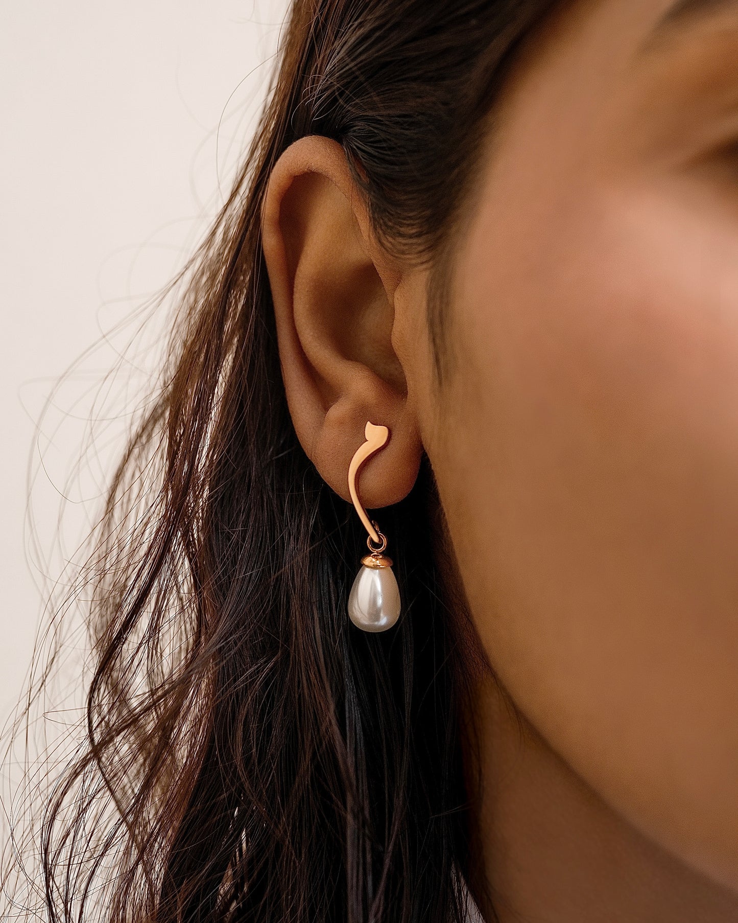 Calligraphed Initial Earrings