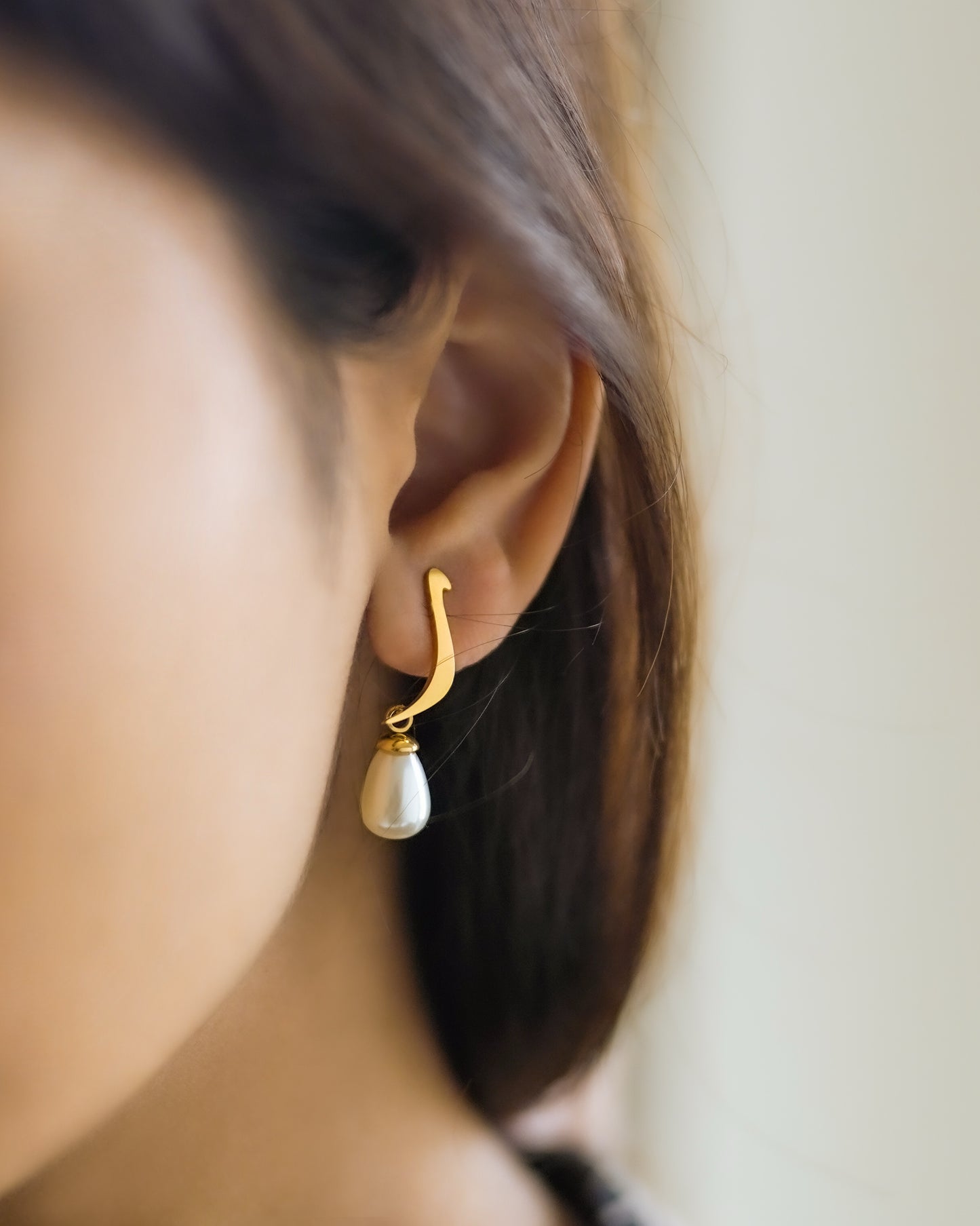 Calligraphed Initial Earrings