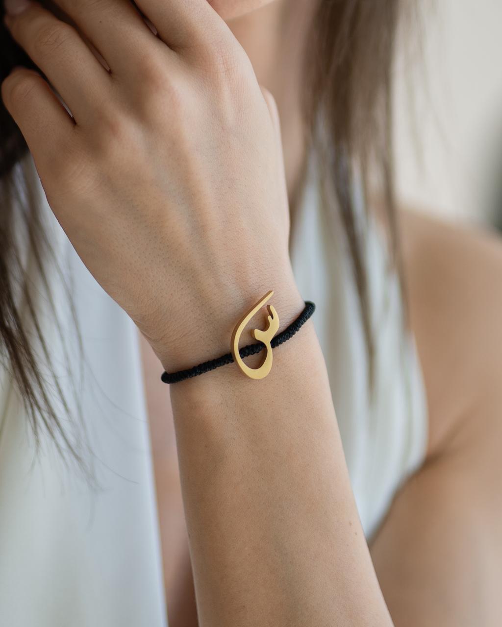 Rope Initial Bracelet