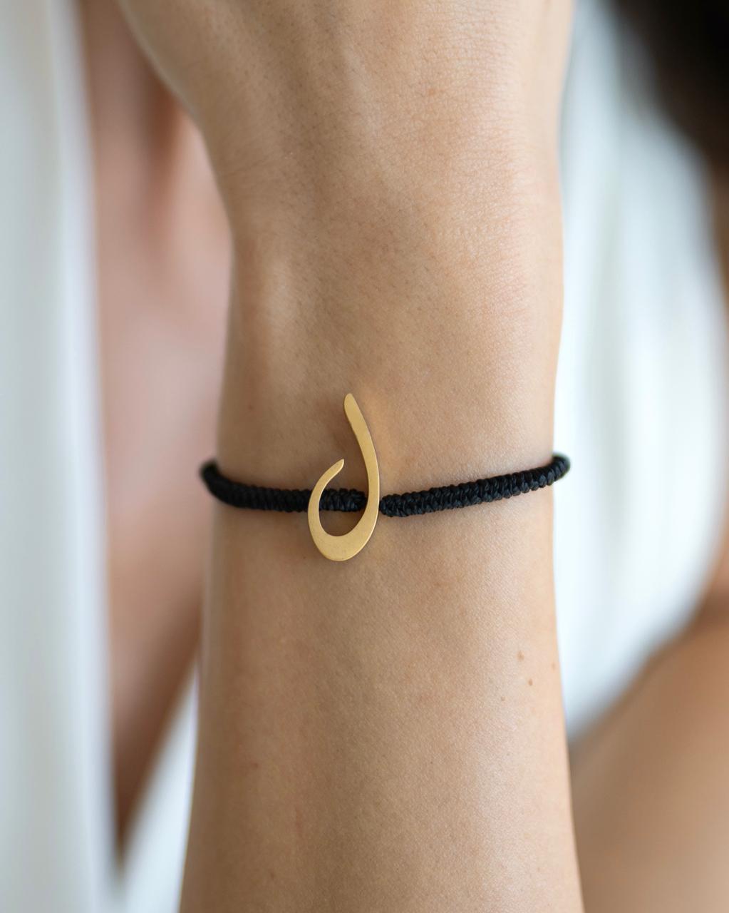Rope Initial Bracelet