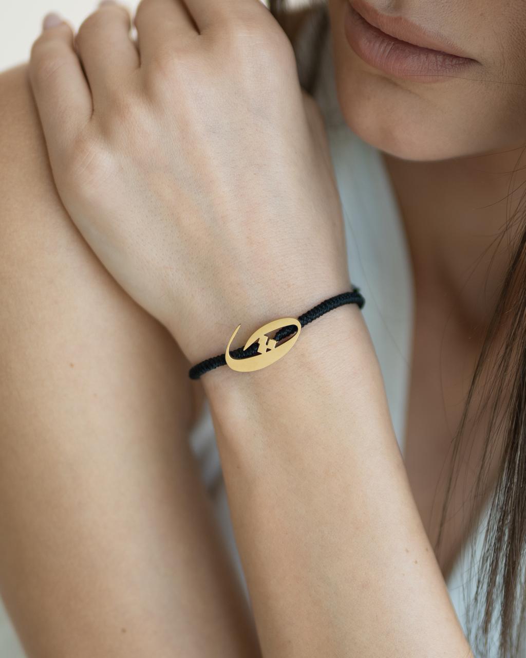 Rope Initial Bracelet