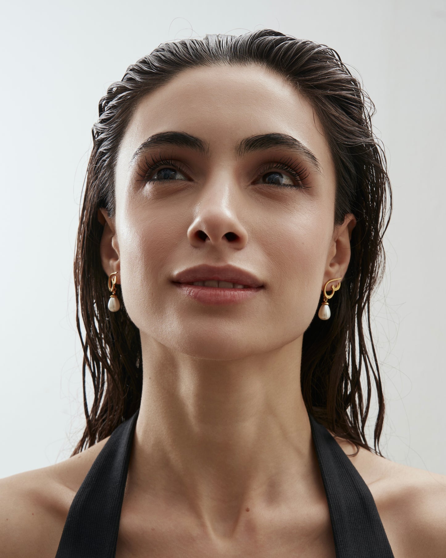 Calligraphed Initial Earring ح