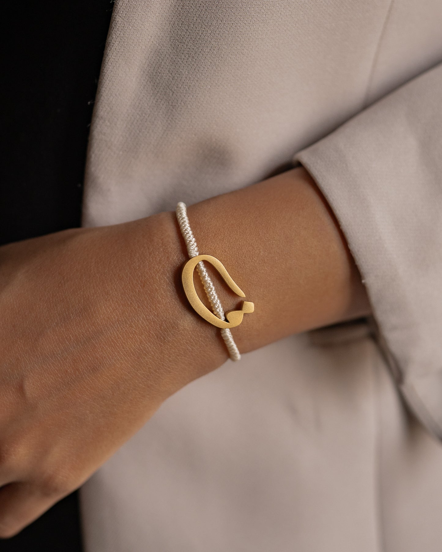 Rope Initial Bracelet
