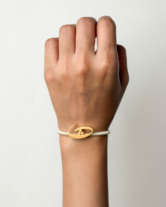String Initial Bracelet ث