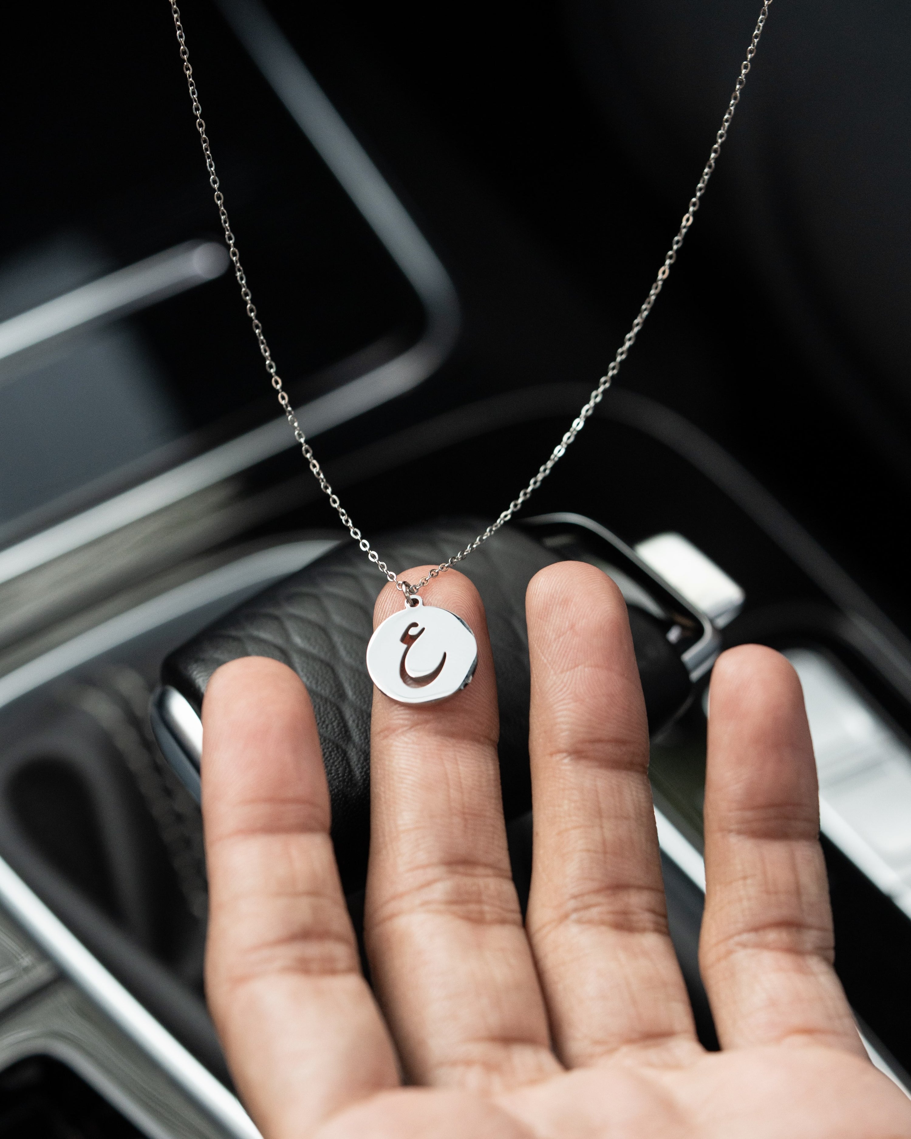 Initial Necklace (Silver) ط