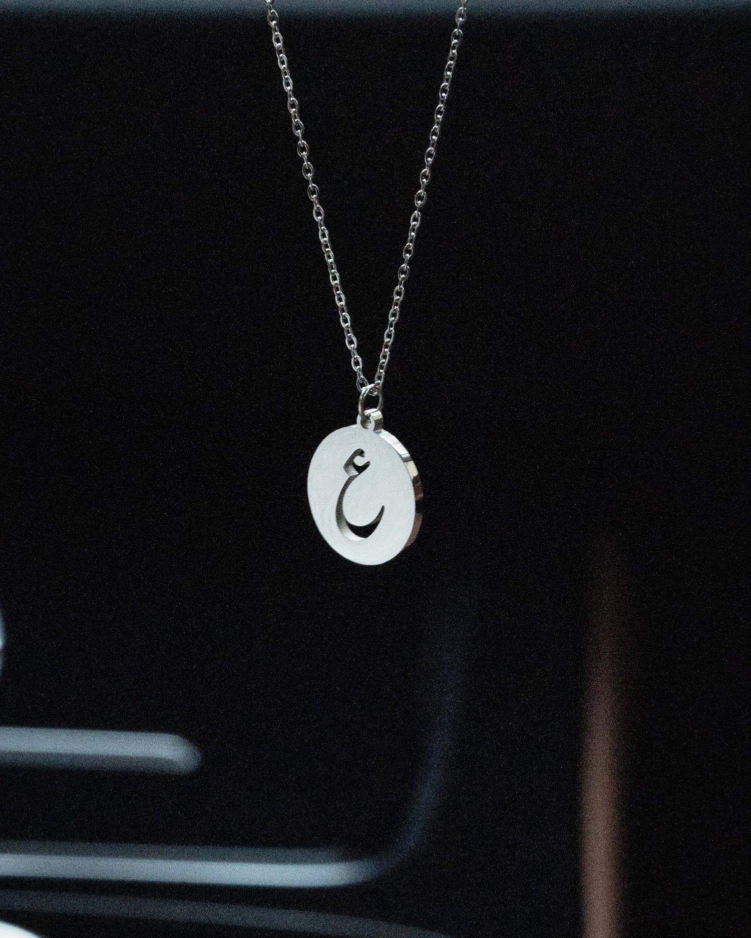 Initial Necklace (Silver) ط