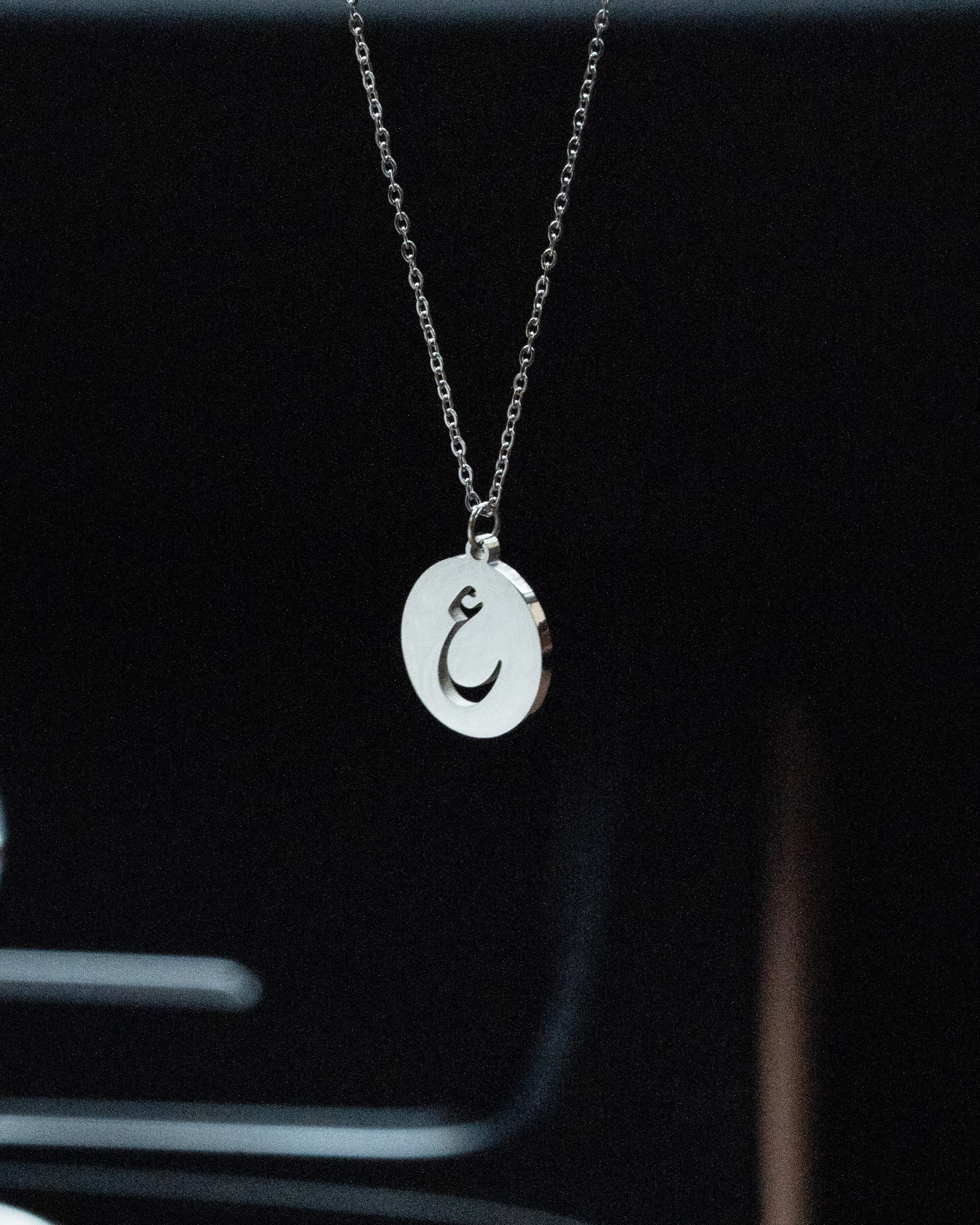 Initial Necklace (Silver) ط