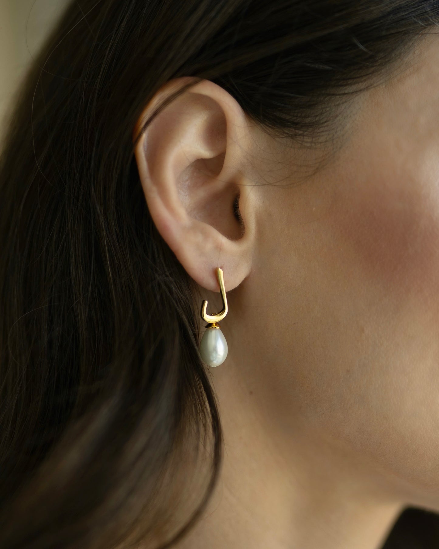 Calligraphed Initial Earrings