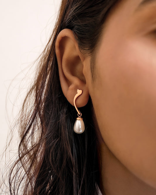 Calligraphed Initial Earring م