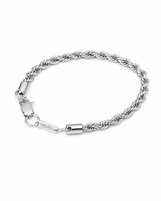 Rope Bracelet (Silver) 5mm