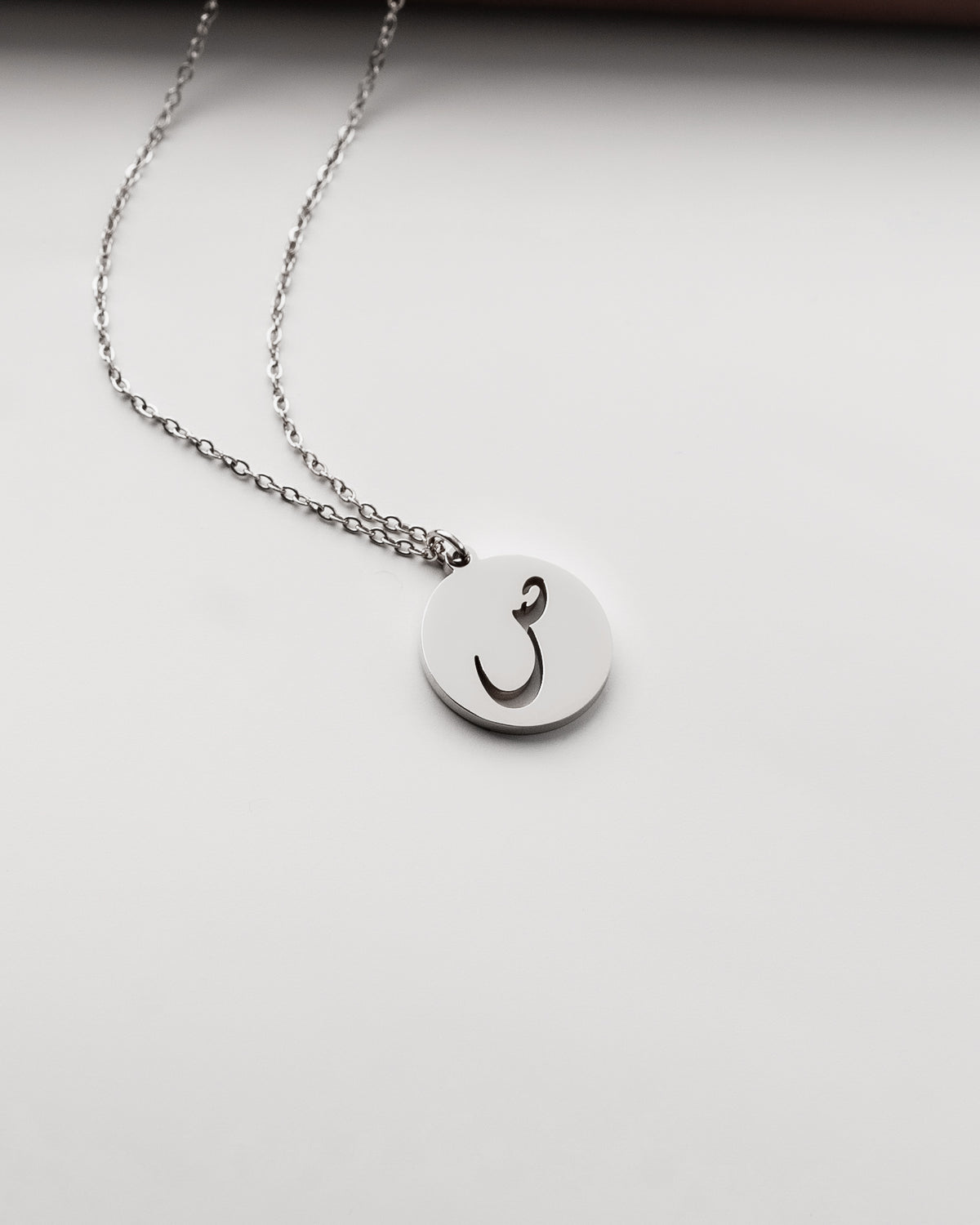 Initial Necklace (Silver) ص