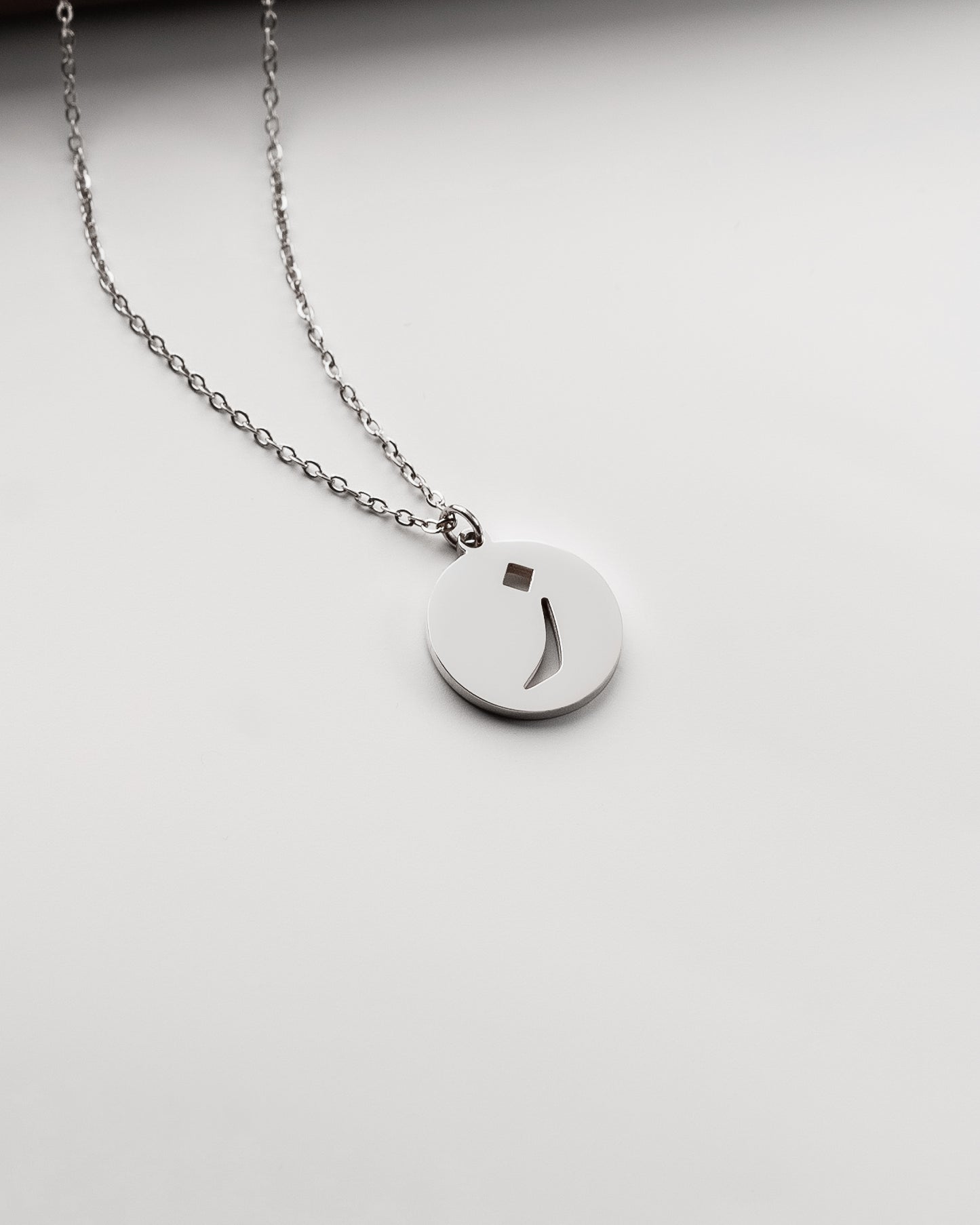 Initial Necklace (Silver) ز