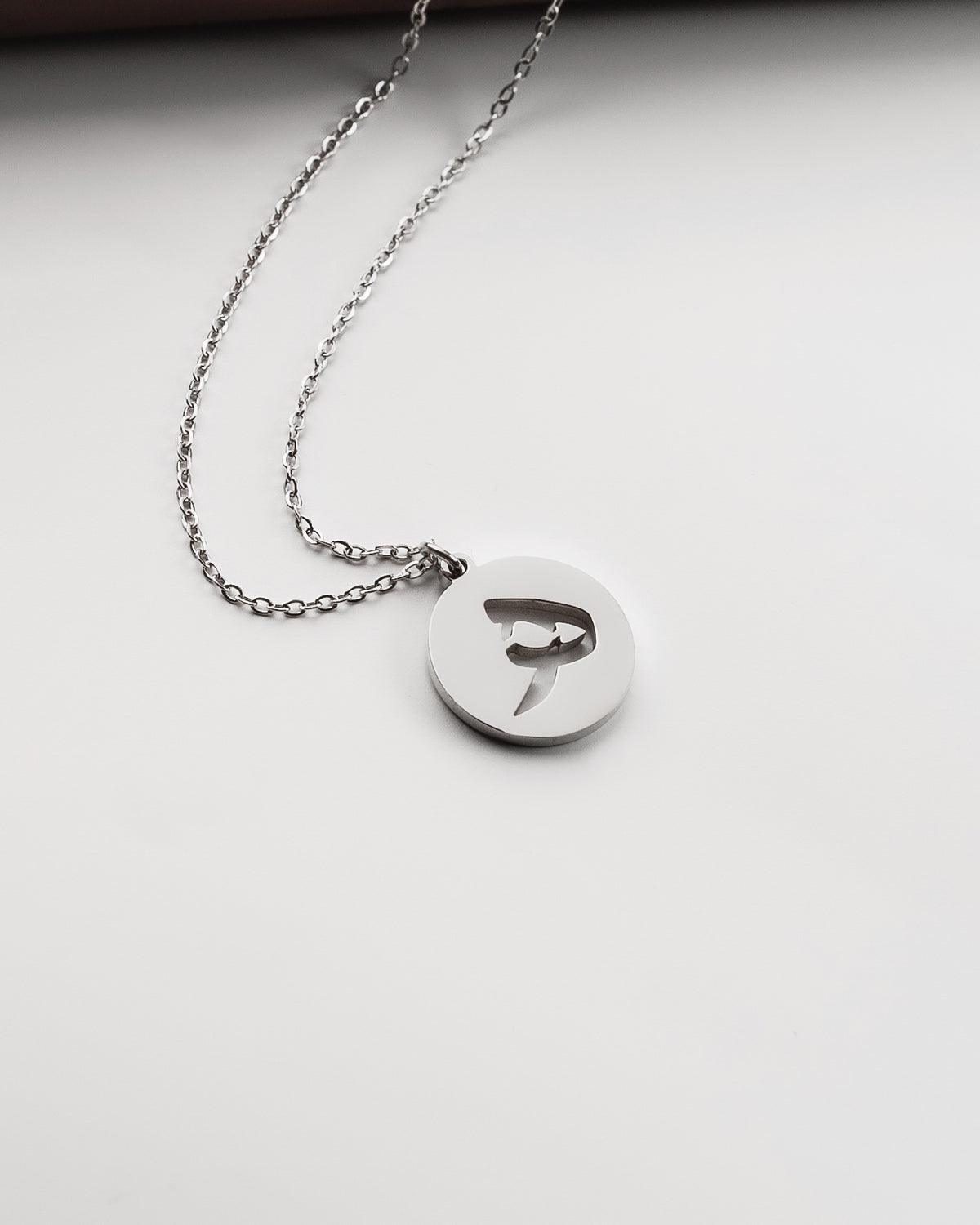 Initial Necklace (Silver) ھ