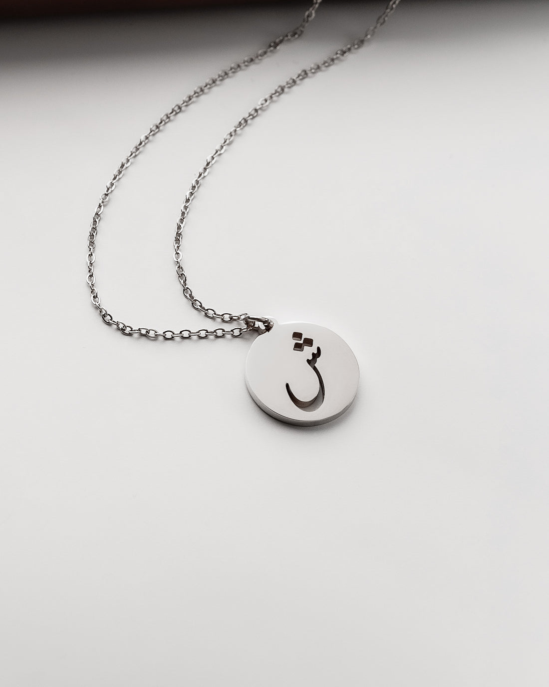 Initial Necklace (Silver) ش