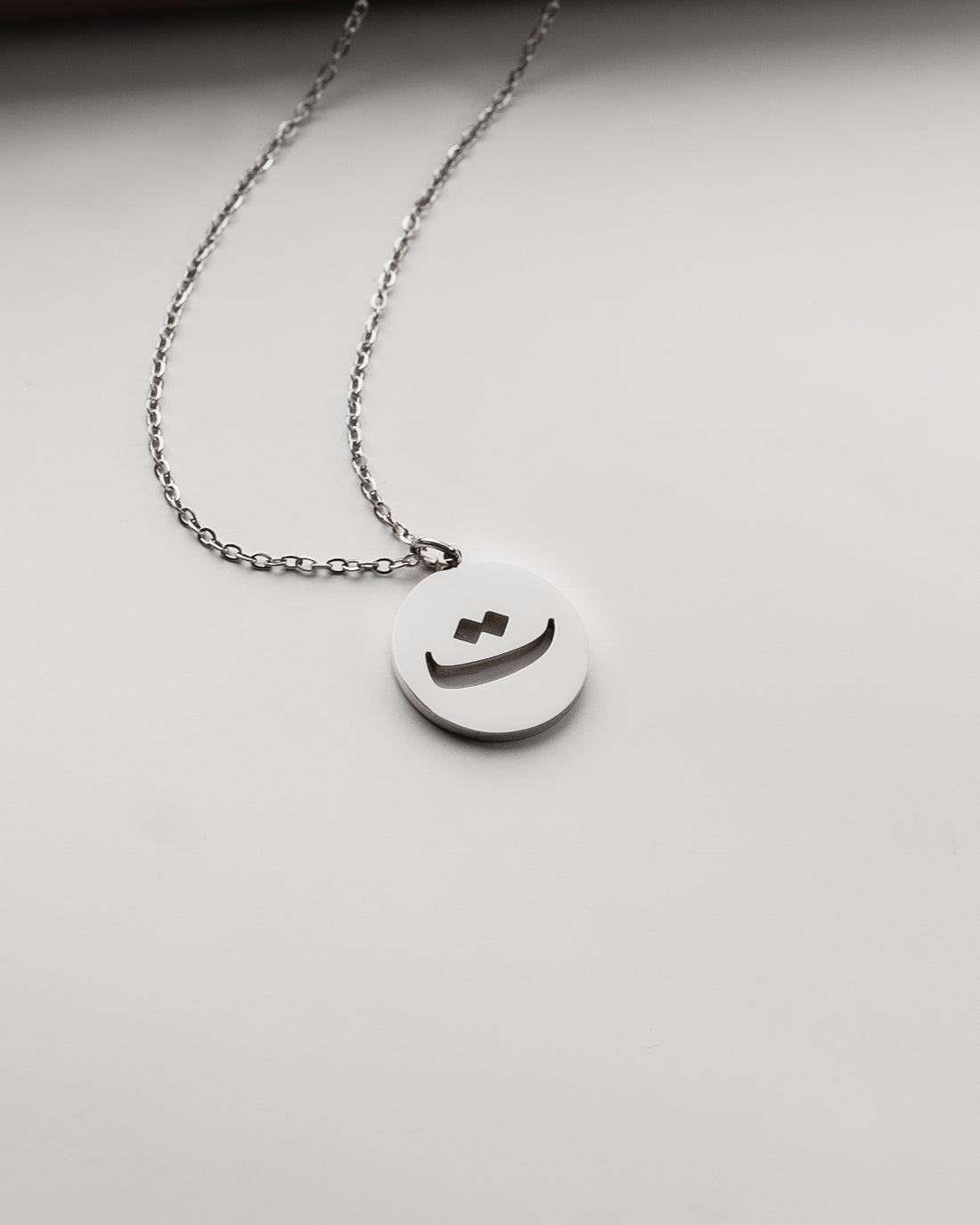 Initial Necklace (Silver) ت