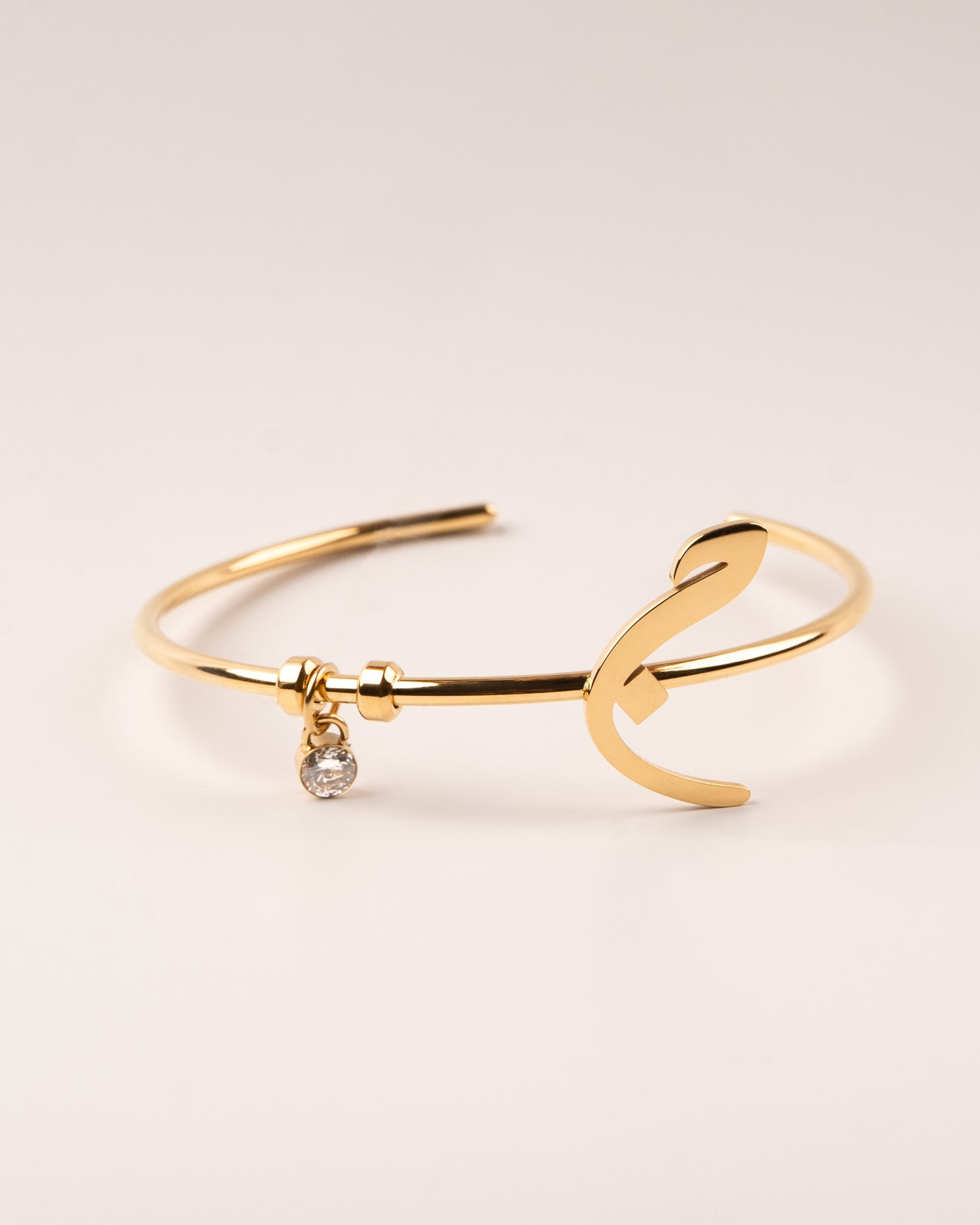 Calligraphed Initial Bracelet ج