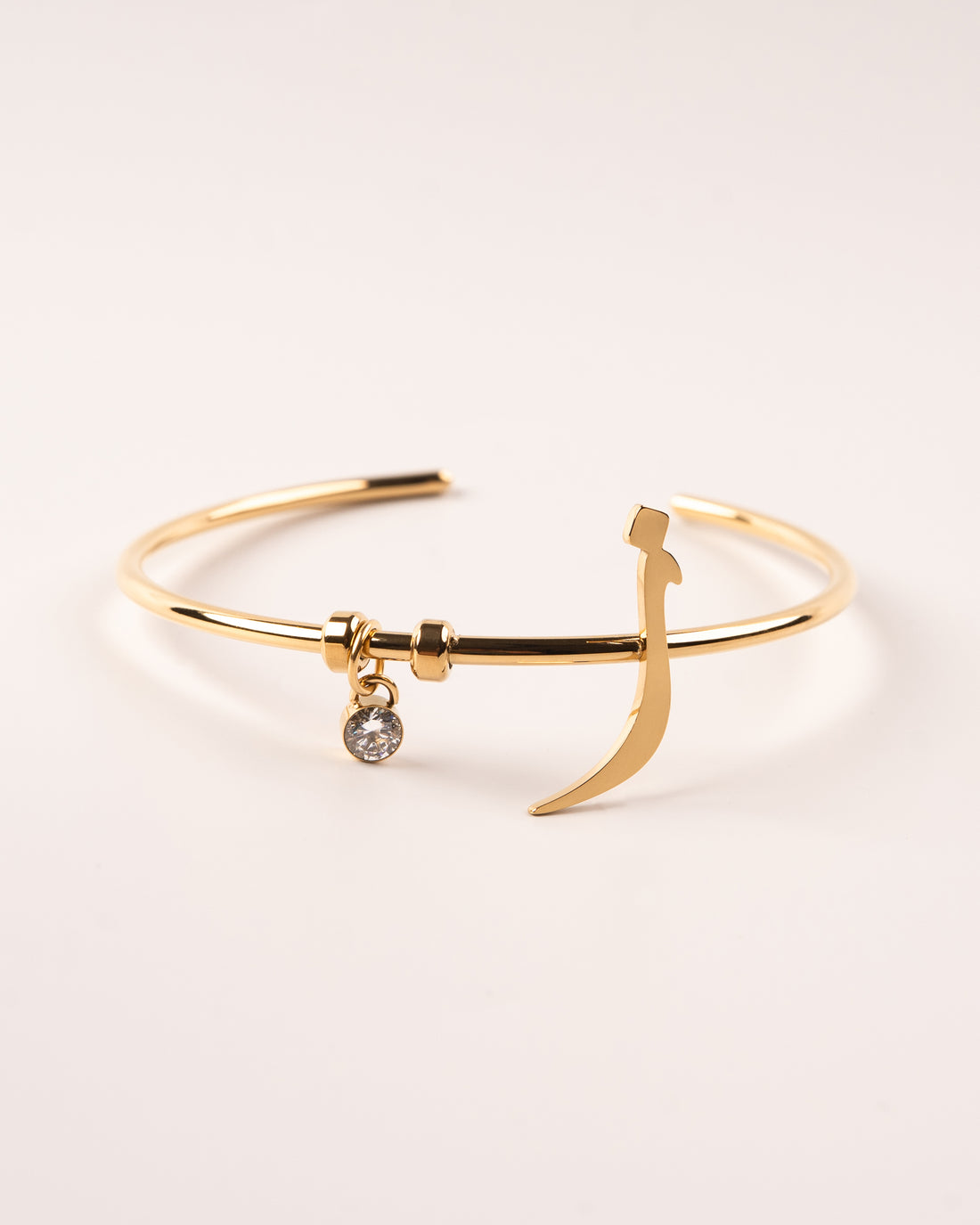 Calligraphed Initial Bracelet ز