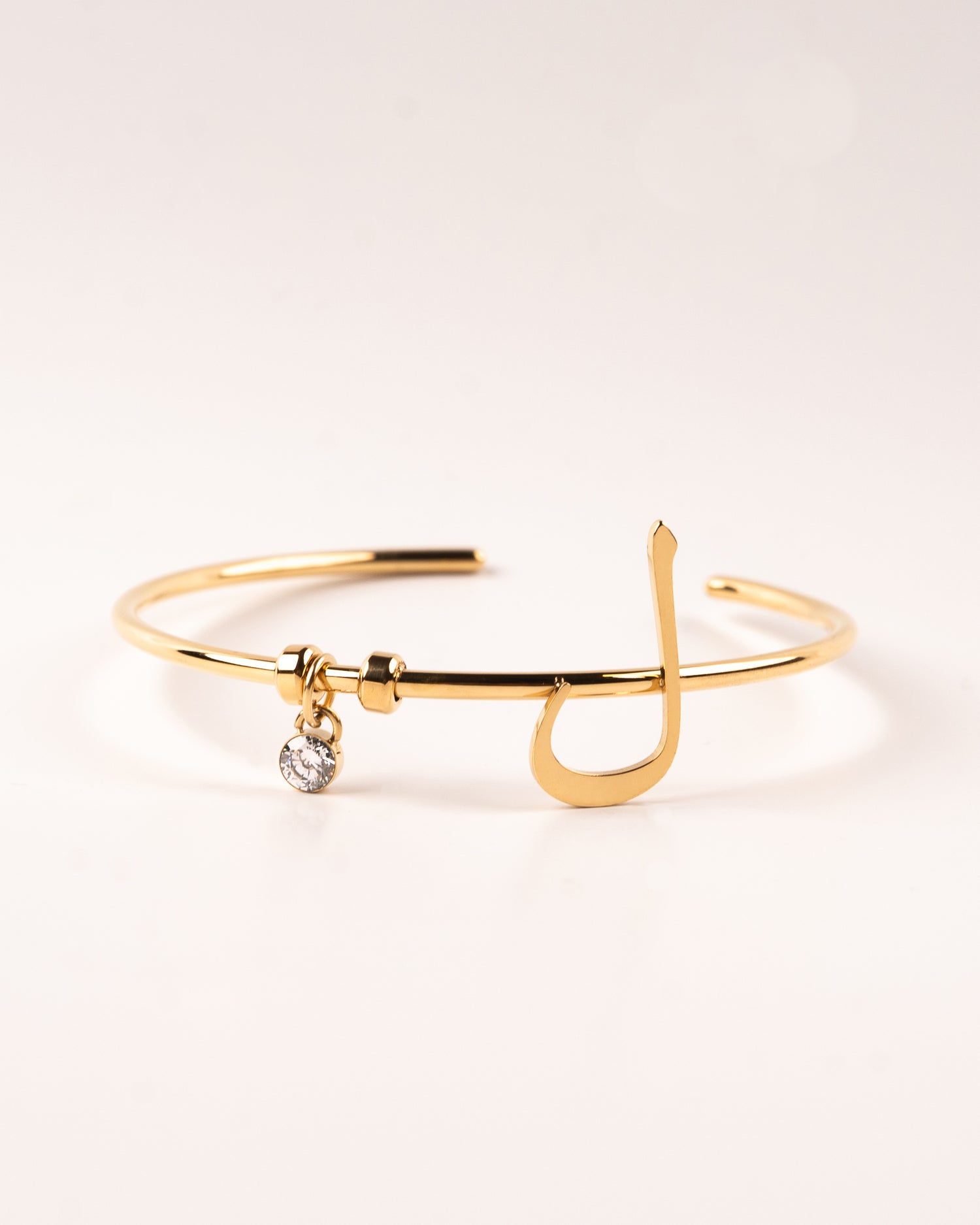 Calligraphed Initial Bracelet ل