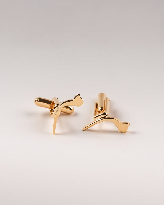 Calligraphed Initial Cufflinks