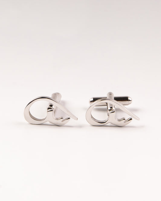 Calligraphed Initial Cufflinks