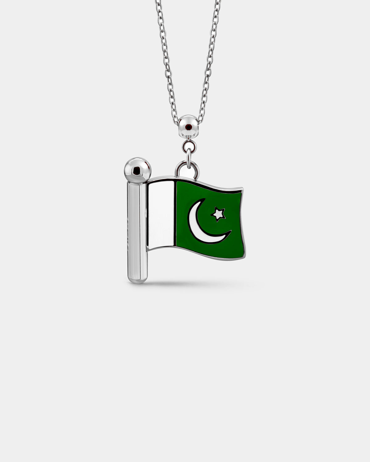 PAKISTAN FLAG CHARM (SILVER)