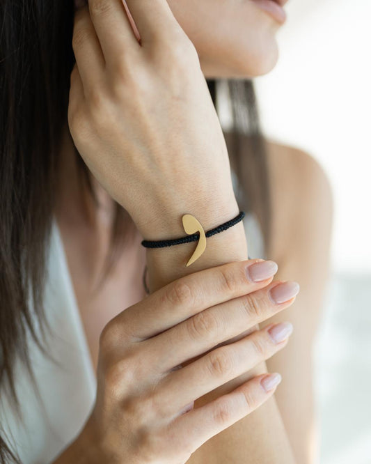 Rope Initial Bracelet