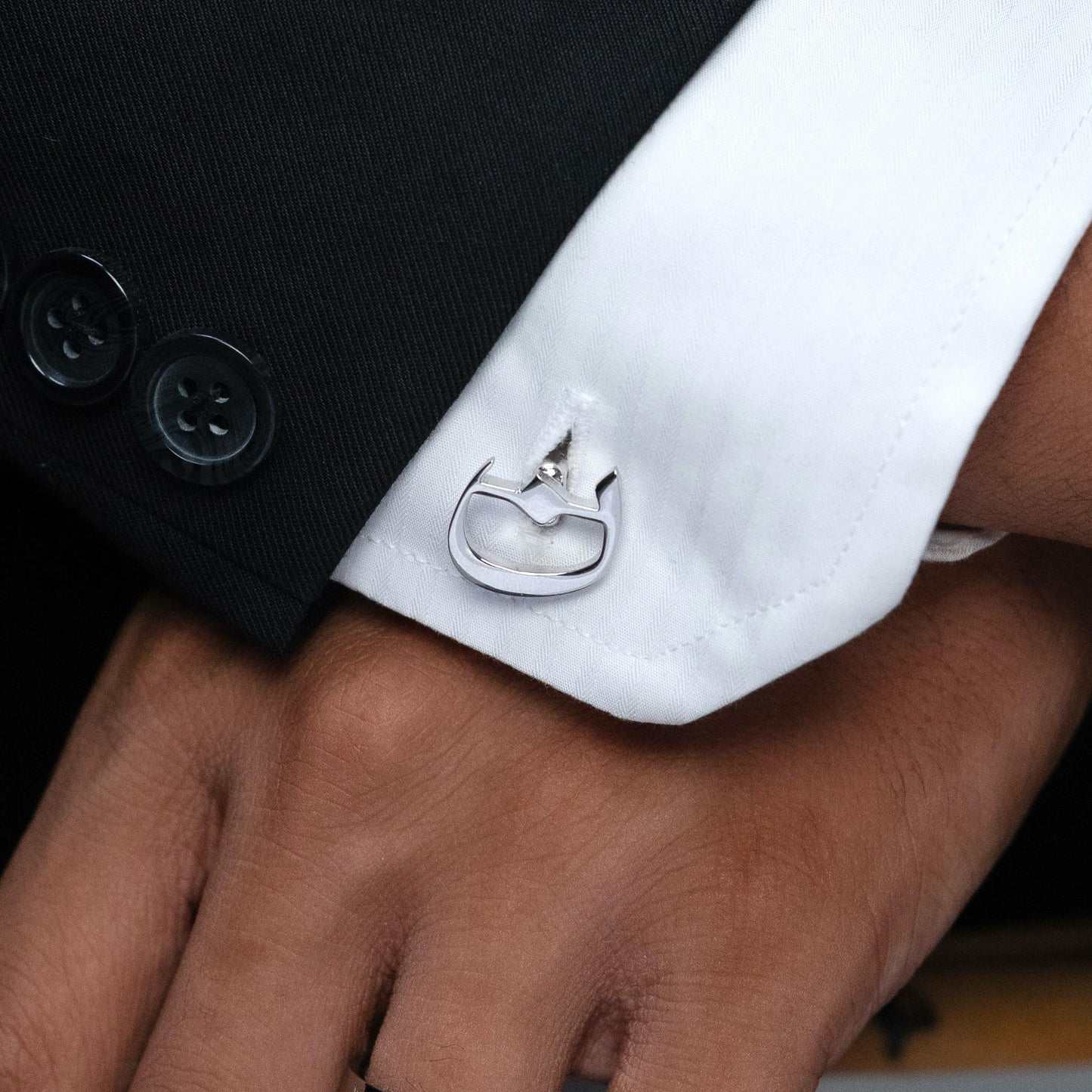 Calligraphed Initial Cufflinks