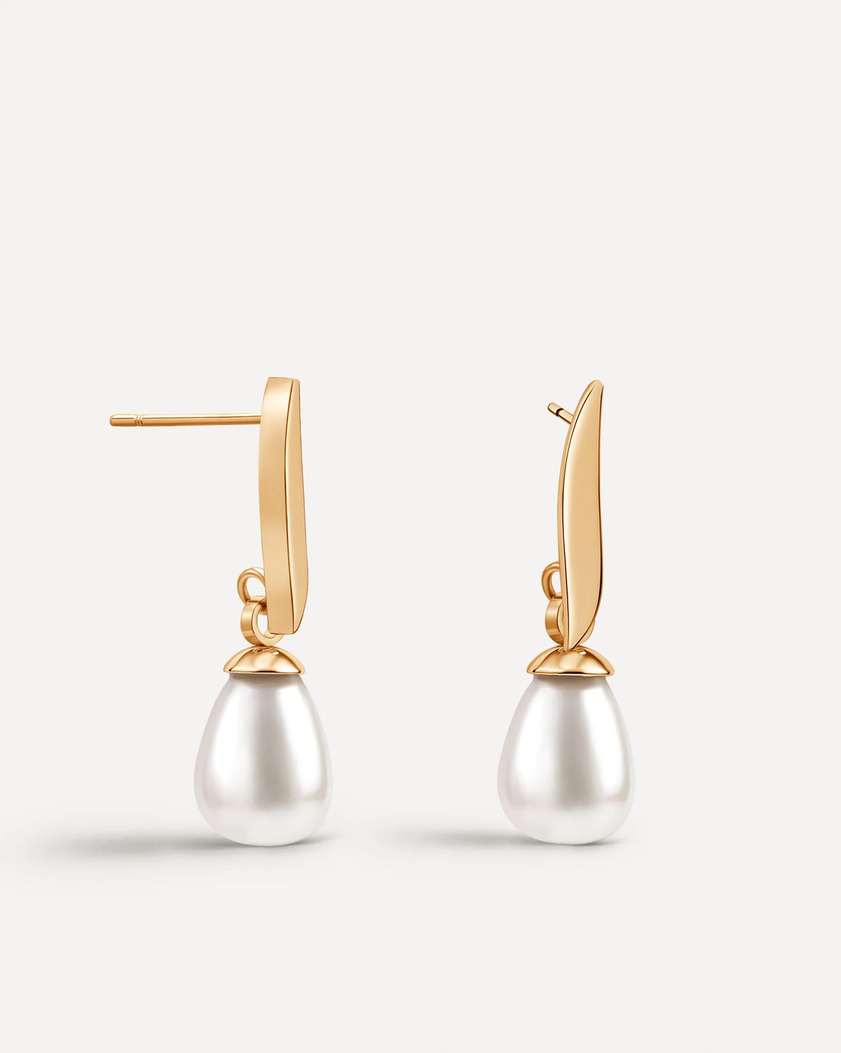 Calligraphed Initial Earrings ا