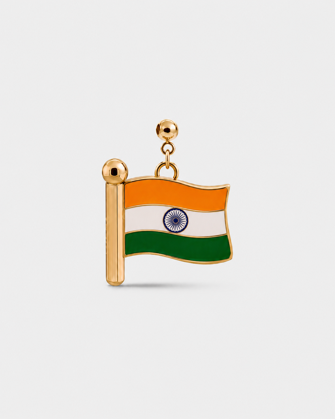 Charm flag India (Golden)